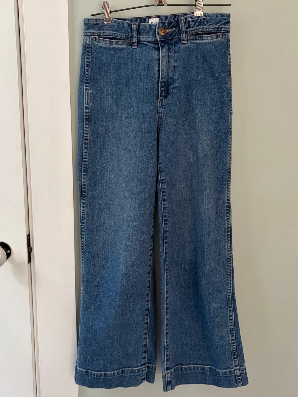 GAP high rise wide-leg cropped trouser jeans 0 / 25”
